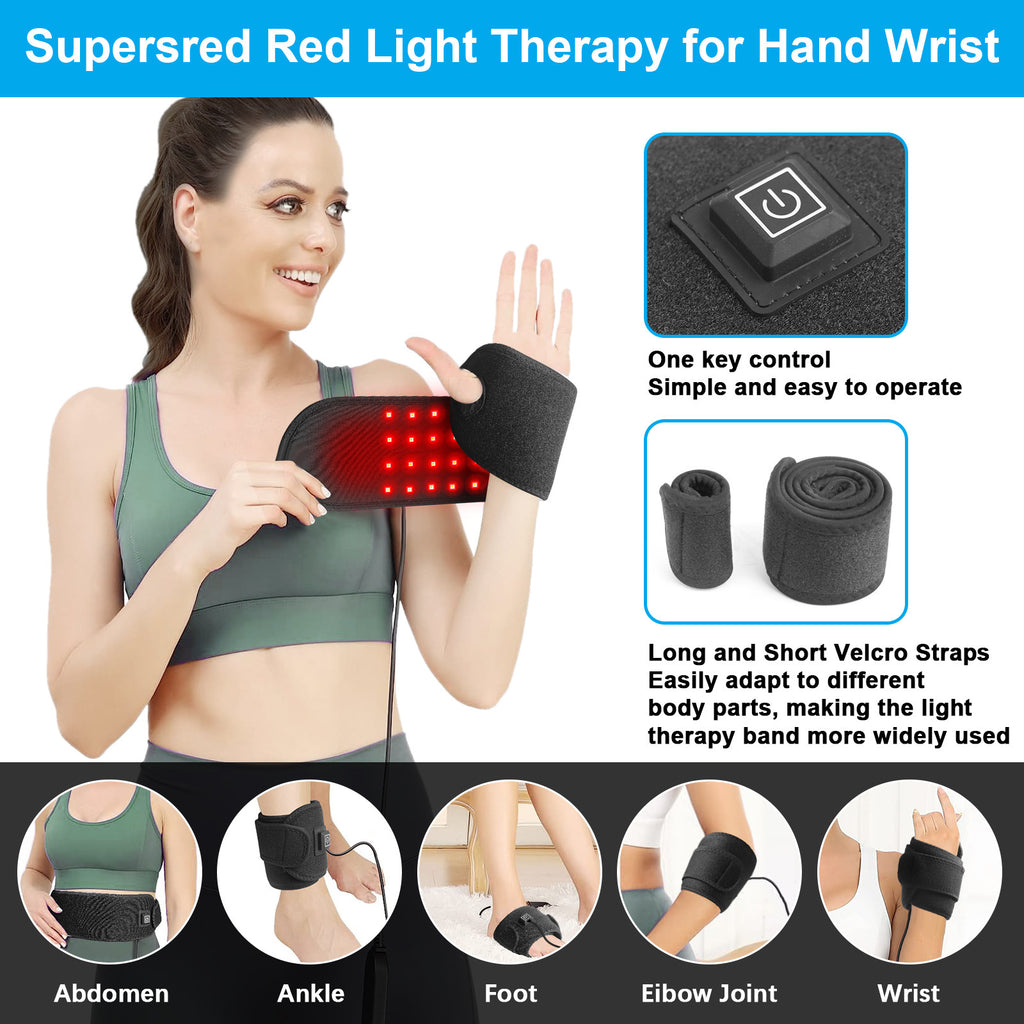 Lumira Relief Band — Red Light & Heat Physiotherapy Sports Wrap
